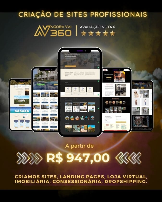 Agora Vai 360 - Chamada venda de sites e landingpages - LP Sites